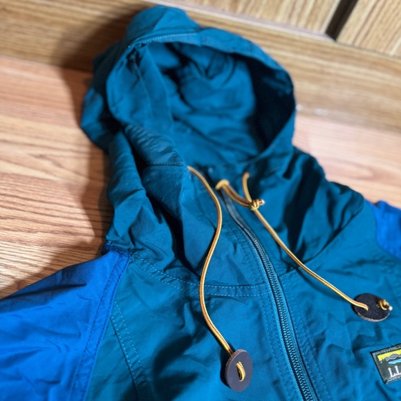 L.L. Bean Mountain Classic Anorak Men's M Color-block Blue Red Green Outdoor - Picture 4 of 9